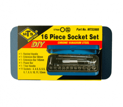 16 Piece MTS Socket Set
