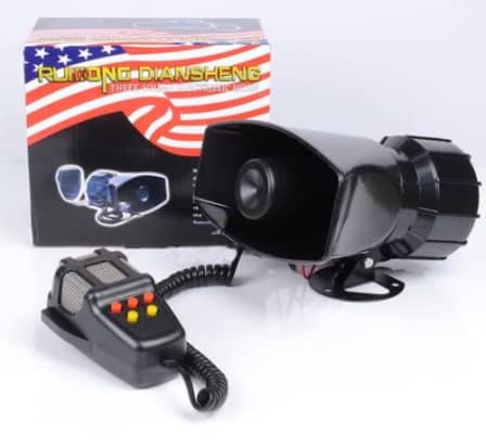 12V Car Alarm Siren Loudspeaker Horn 100W
