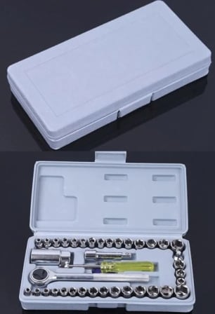 40 Piece Combination Socket Wrench Set