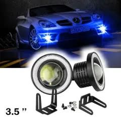 3,5 inch car Fog Lights White Angel Eyes runing light ( 89mm)