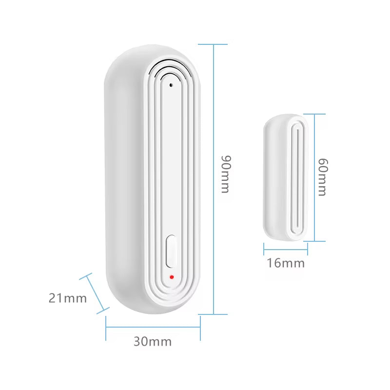 Tuya Smart Wifi Door Window Alarm Sensor Smart Home Open Closed Detectors Wifi Home Alarm Compatible with Alexa Google Home