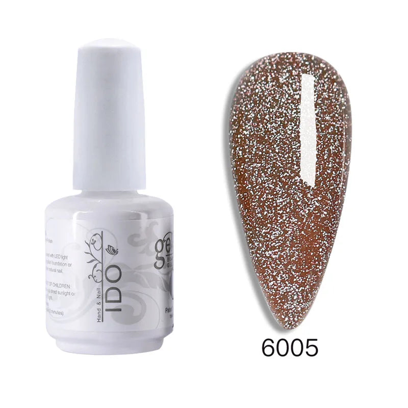 15ml Disco Laser Gel Nail Polish Super Shiny Reflective Color UV Nail Gel Glitter Phototherapy Flash Gellak Nail Art
