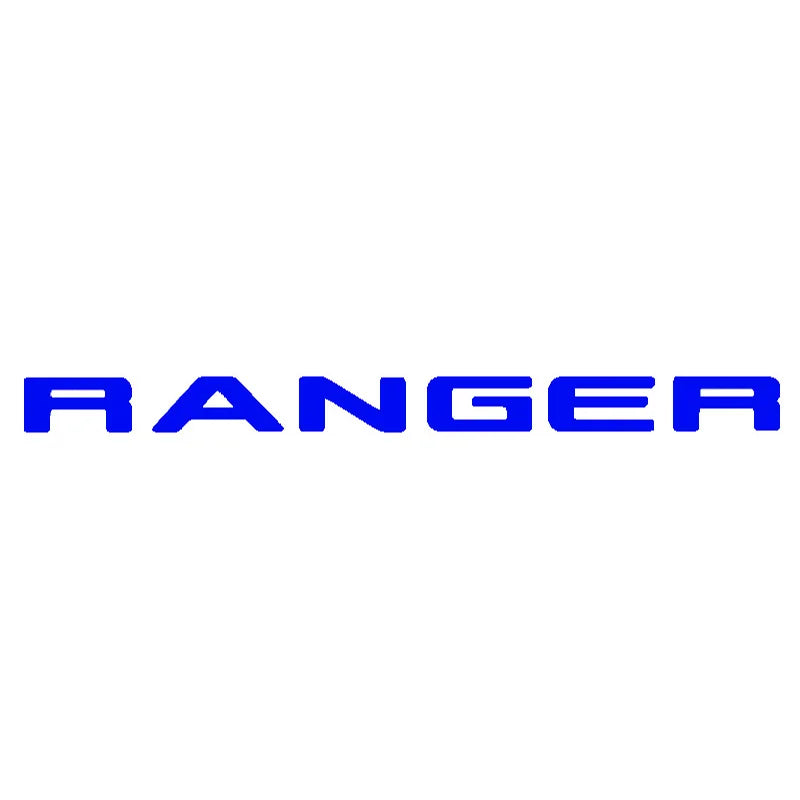 For Ford Ranger 2015-2021 Grille Top Logo Letter Grill RANGER 3D Emblem Original Size ABS Sticker With Glue Chromium Styling