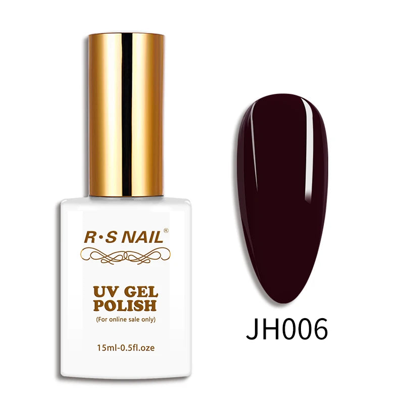 RS NAIL 15ml Gel Nail Polish Red Wine Cat Eye Glitter Gel Varnish Winter Color UV LED Nail Art Gel Lacquer 2021 Top