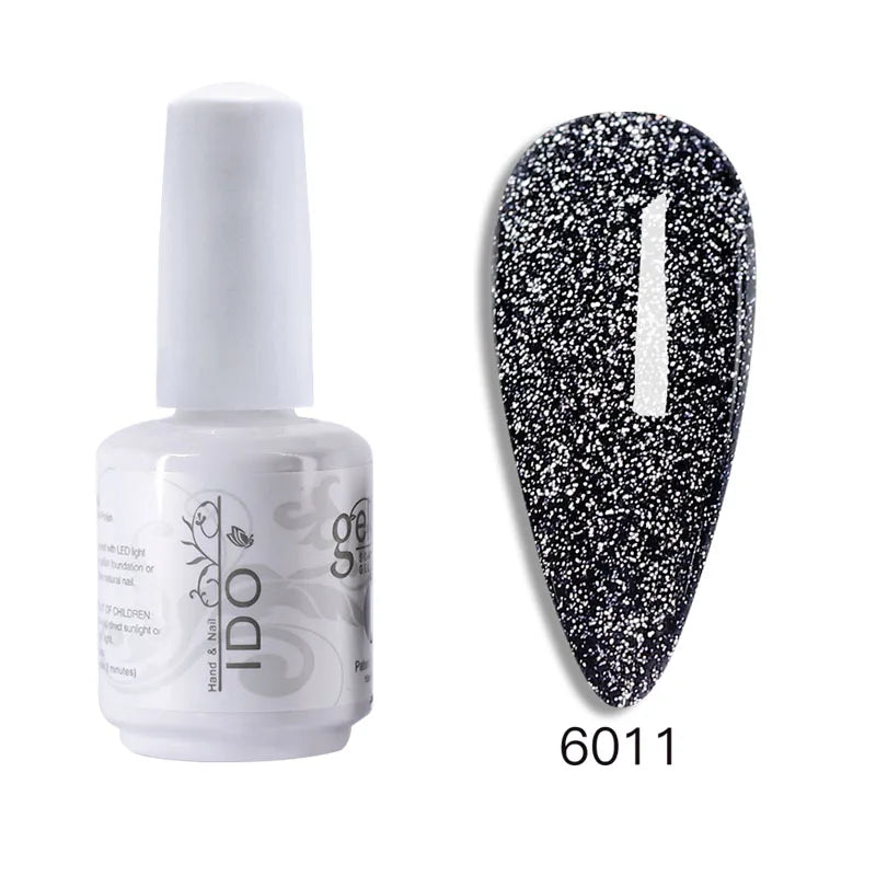 15ml Disco Laser Gel Nail Polish Super Shiny Reflective Color UV Nail Gel Glitter Phototherapy Flash Gellak Nail Art