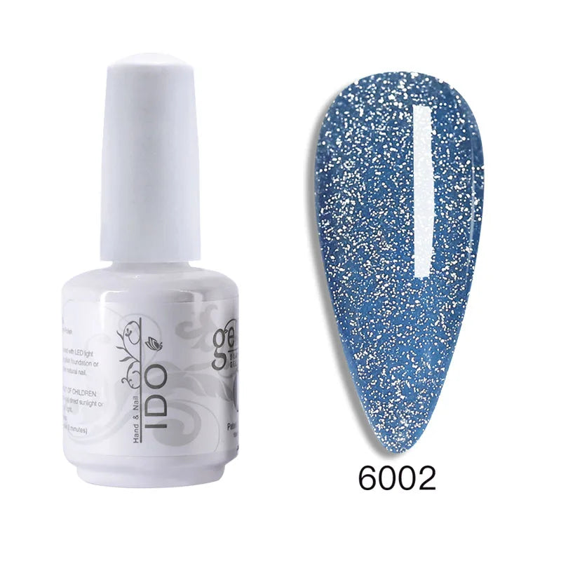 15ml Disco Laser Gel Nail Polish Super Shiny Reflective Color UV Nail Gel Glitter Phototherapy Flash Gellak Nail Art
