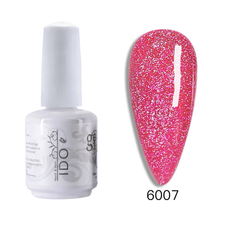 15ml Disco Laser Gel Nail Polish Super Shiny Reflective Color UV Nail Gel Glitter Phototherapy Flash Gellak Nail Art