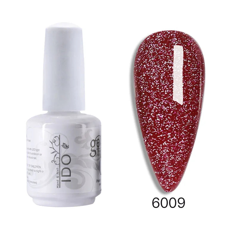 15ml Disco Laser Gel Nail Polish Super Shiny Reflective Color UV Nail Gel Glitter Phototherapy Flash Gellak Nail Art