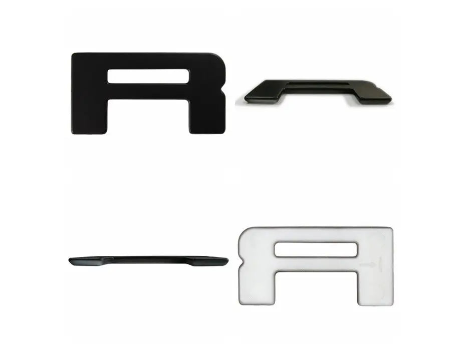 For Ford Ranger 2015-2021 Grille Top Logo Letter Grill RANGER 3D Emblem Original Size ABS Sticker With Glue Chromium Styling