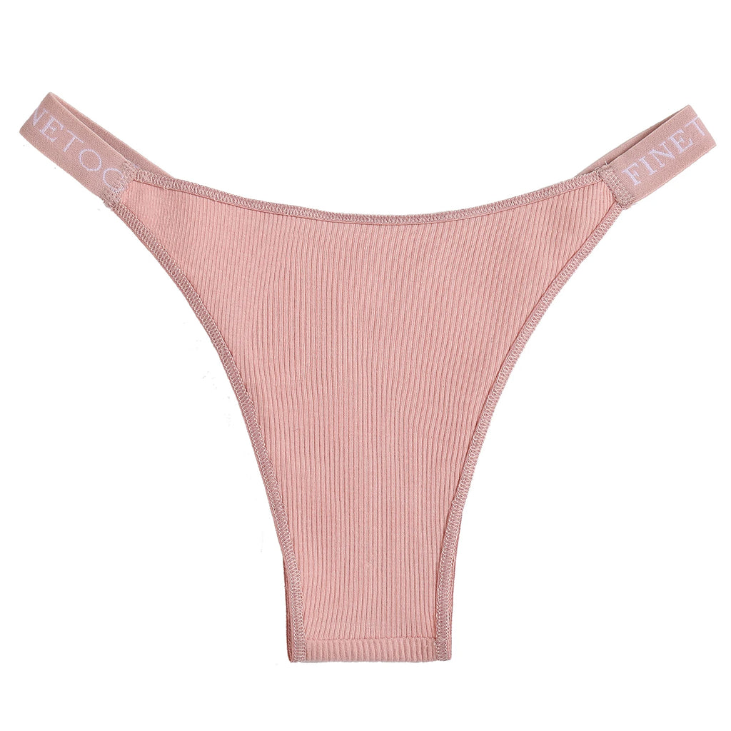 5PCS/Set Sexy Lingerie Women Cotton Panties Finetoo Letter Low Waist Female Briefs Underwear Comfort Underpants Women Intimates