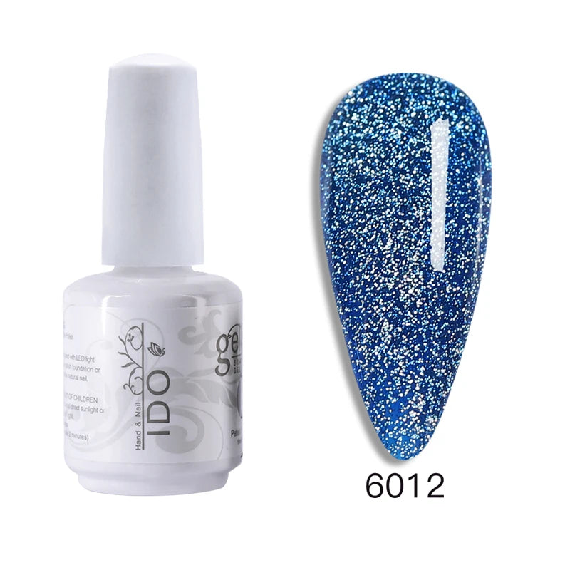 15ml Disco Laser Gel Nail Polish Super Shiny Reflective Color UV Nail Gel Glitter Phototherapy Flash Gellak Nail Art