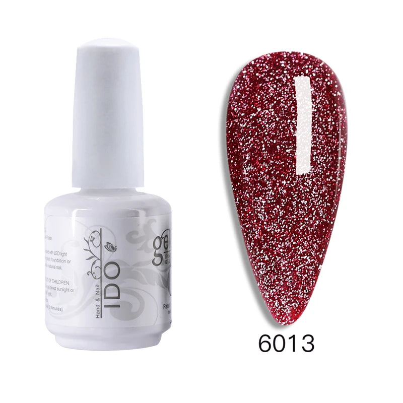 15ml Disco Laser Gel Nail Polish Super Shiny Reflective Color UV Nail Gel Glitter Phototherapy Flash Gellak Nail Art