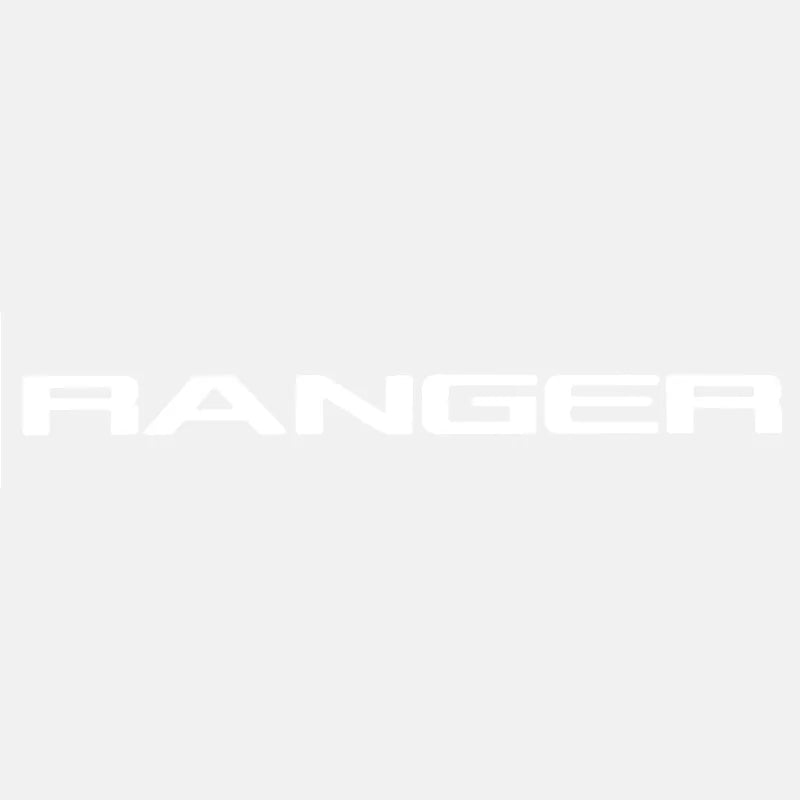 For Ford Ranger 2015-2021 Grille Top Logo Letter Grill RANGER 3D Emblem Original Size ABS Sticker With Glue Chromium Styling
