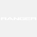 For Ford Ranger 2015-2021 Grille Top Logo Letter Grill RANGER 3D Emblem Original Size ABS Sticker With Glue Chromium Styling