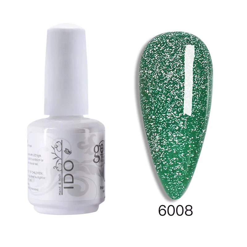 15ml Disco Laser Gel Nail Polish Super Shiny Reflective Color UV Nail Gel Glitter Phototherapy Flash Gellak Nail Art