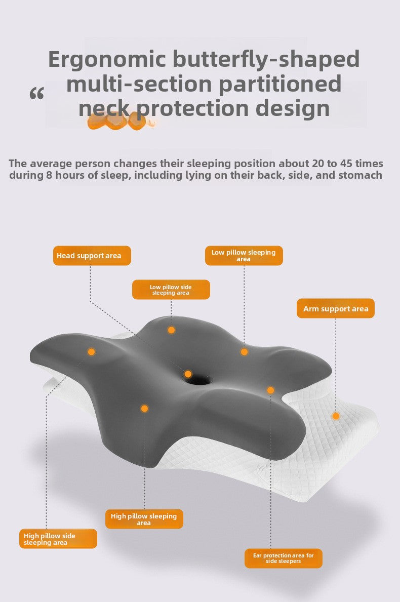 Memory Foam Cervical Pillow for Neck Pain Relief Ergonomic Orthopedic Neck Support Side Back Stomach Sleepers Ideal Gift