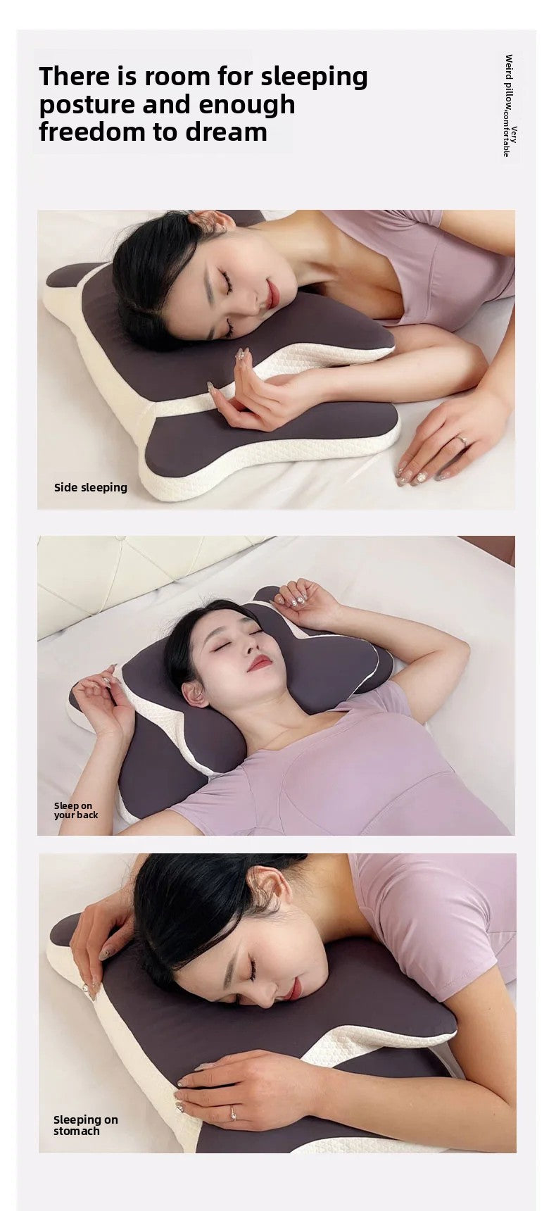 Memory Foam Cervical Pillow for Neck Pain Relief Ergonomic Orthopedic Neck Support Side Back Stomach Sleepers Ideal Gift
