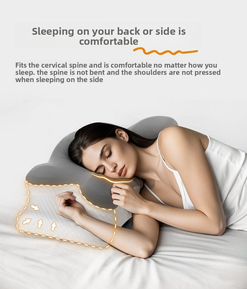 Memory Foam Cervical Pillow for Neck Pain Relief Ergonomic Orthopedic Neck Support Side Back Stomach Sleepers Ideal Gift