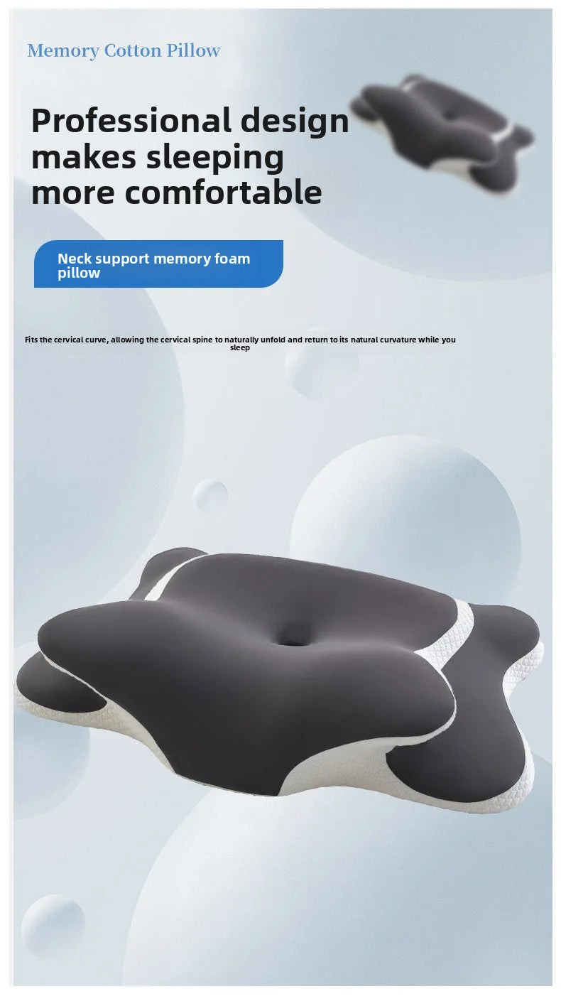 Memory Foam Cervical Pillow for Neck Pain Relief Ergonomic Orthopedic Neck Support Side Back Stomach Sleepers Ideal Gift