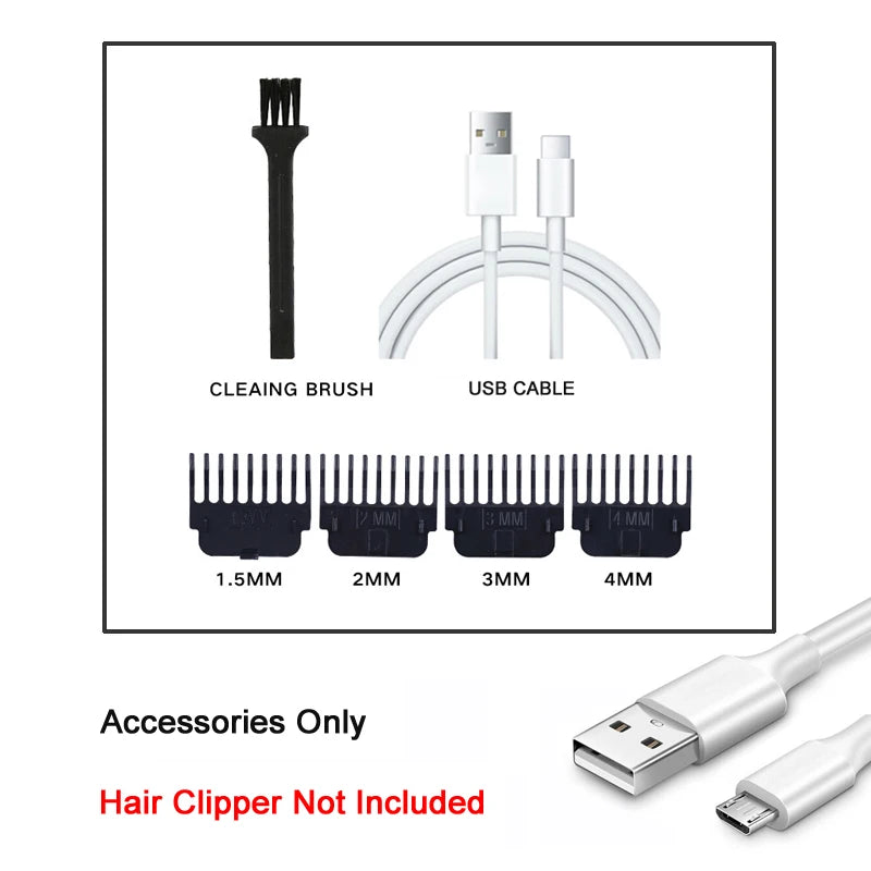 T9 Vintage USB Hair Clipper Professional Trimmer Cordless Haircut Machine Shaver Rechargeable Hair Trimmer Adjustable Barber
