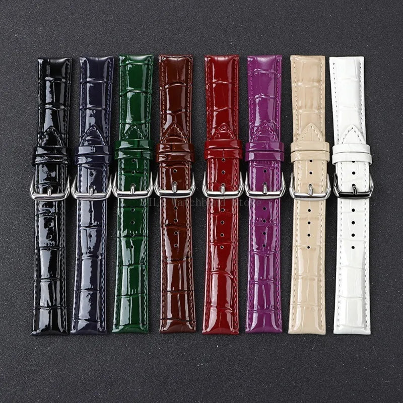 Leather Watchband for Men Women Universal Replacement Leather Watch Strap 12mm 14mm 16mm 18mm 19mm 20mm 21mm 22mm Soft Bracelets