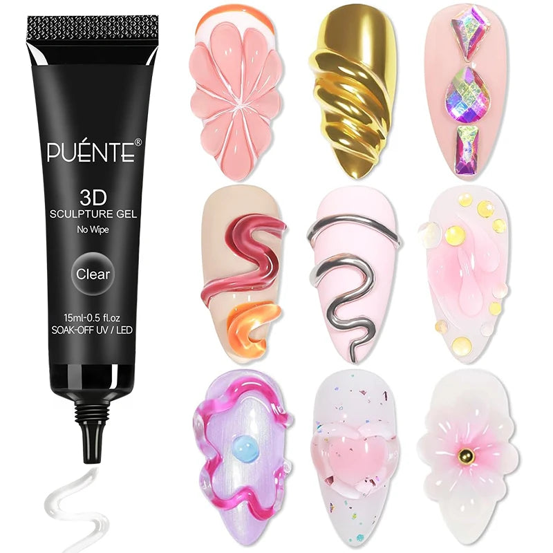 15ML Milky White Jelly Nude Pink Fiber Base Gel For Nails Repair Strengthen Extension Construction Soak Off UV Nail Art Varnish