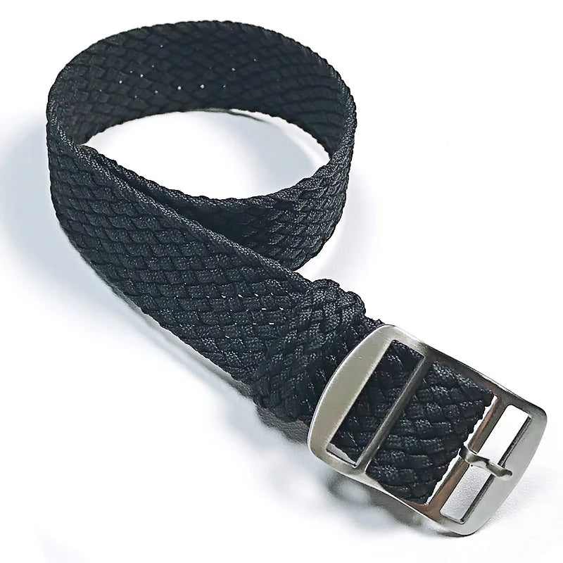 Fabric Woven Bracelet for Perlon Watch Band Replacement Wristband 14mm 16mm 18mm 20mm 22mm Nylon Strap Watchband