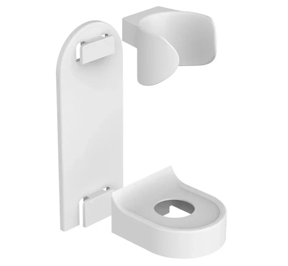 Wall-mounted electric toothbrush holder, plastic tooth hook, razor holder, storage space shelf, bathroom home accessories