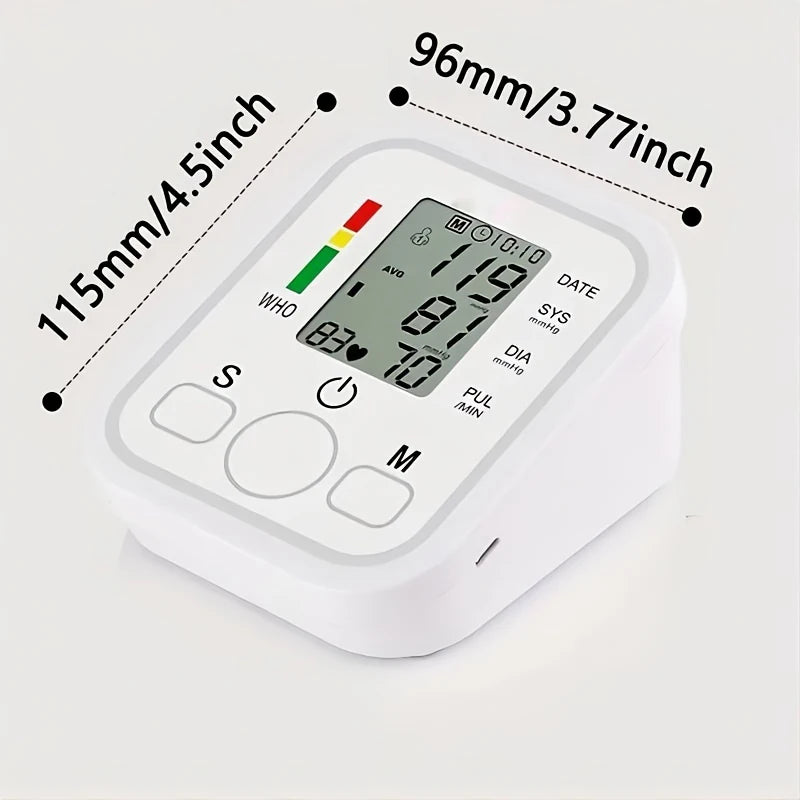 New Blood Pressure Monitor Upper Arm Automatic Tonometer Digital Blood Pressure Meter BP Medical Sphygmomanometer Pulse