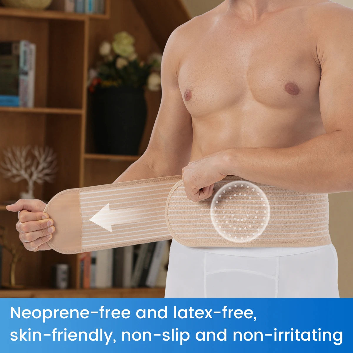 VELPEAU Umbilical Hernia Belt for Epigastric Incisional and Navel Hernia, Abdominal Binder with Removable Compression Pad