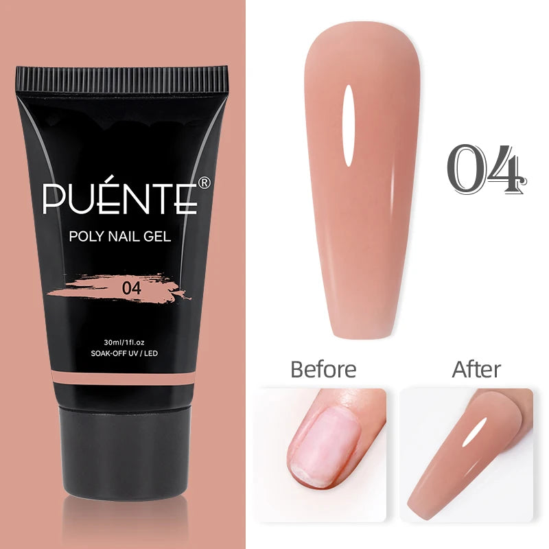 15ML Milky White Jelly Nude Pink Fiber Base Gel For Nails Repair Strengthen Extension Construction Soak Off UV Nail Art Varnish