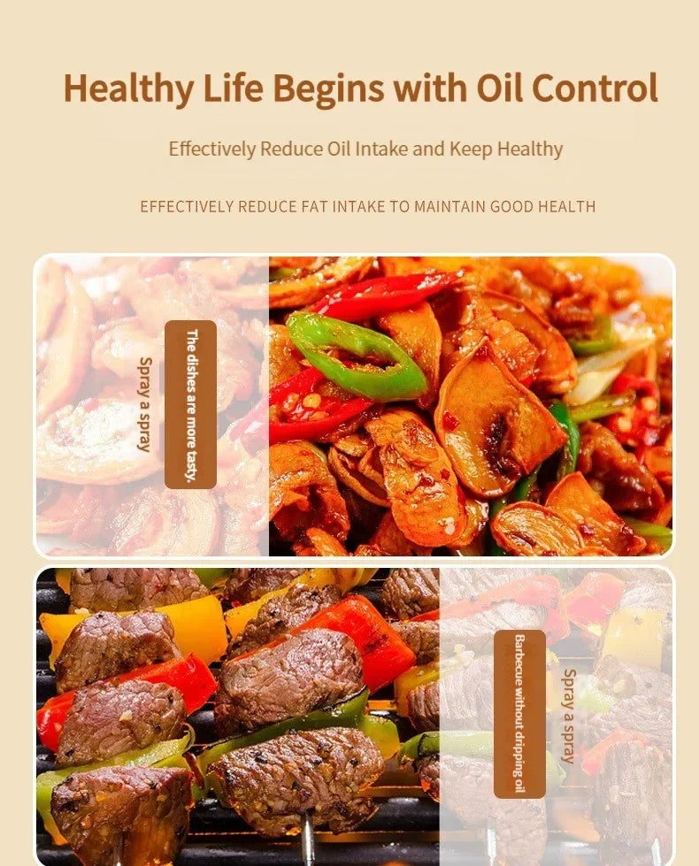 200/300ml Kitchen Oil Bottle Cooking Spray Olive Bottle Fitness Barbecue Spray BBQ Cooking Kitchen Baking Olive Oil Spray
