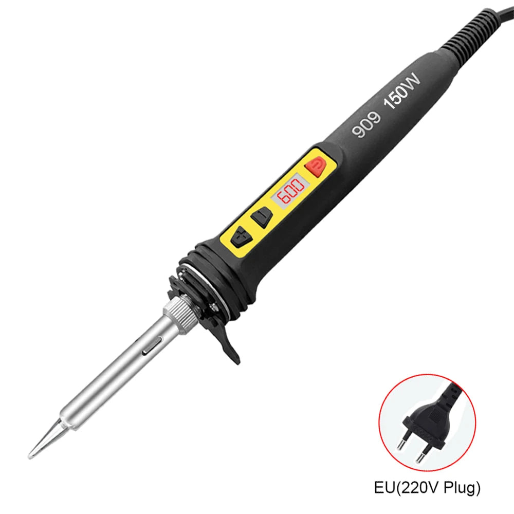 100W/120W Digital Soldering Iron Kit Repair Soldering Tool Set Electric Soldering Iron Dual Calibration Temperature 200-600C