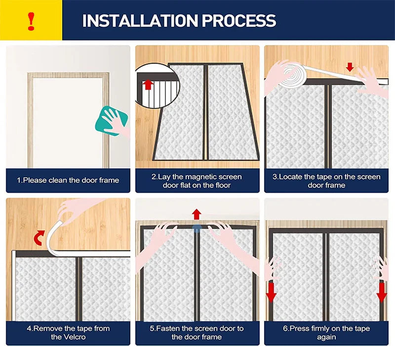 Magnetic winter thick door curtain -  easy to install - No Drilling- Keep Cold Out & Warm In-Windproof partition curtain