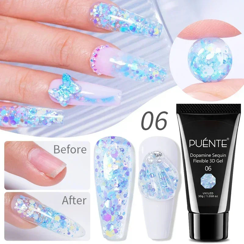 PUENTE 7.5ML Smooth Ceramics Cat Magnetic Gel Nail Polish White Moonlight Shades Cat Eye Soak Off UV Nail Art Varnish Manicure