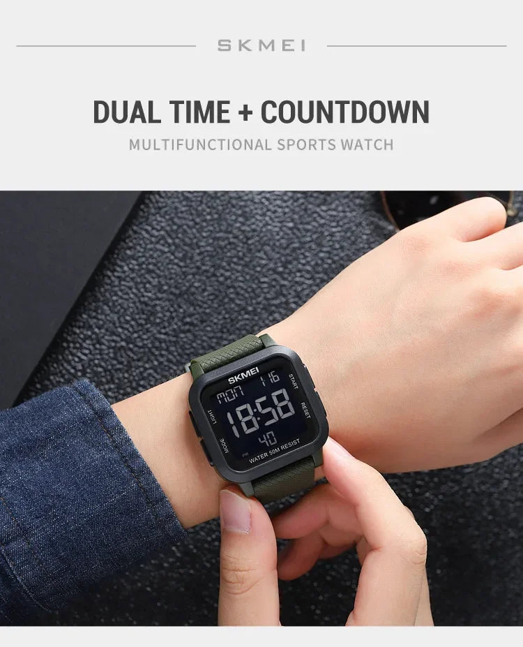 SKMEI 1894 Military Waterproof Mens Watches Electronic Shock Digital Watch For Men Sports Wristwatches 1841 Relogios Masculinos