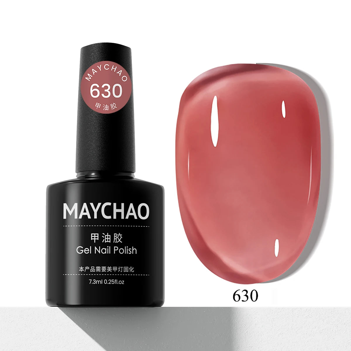 MAYCHAO Transparent Nude Jelly Gel Nail Polish Semi Permanent 7.3ml Top Coat Soak Off UV LED Varnish Nail Art Design Base Gel