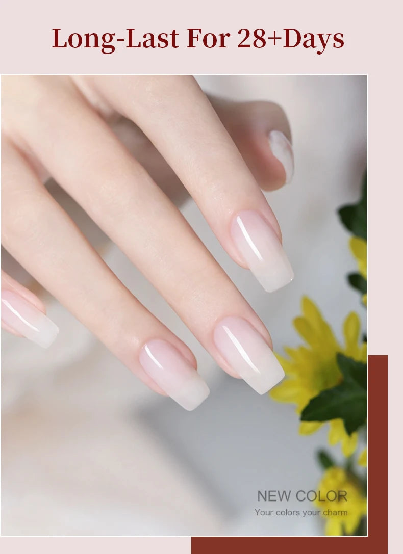 RS NAIL Jelly Transparent Gel Nail Polish 10g Summer Nude Pink Gel Polish Semi Permanent Soak Off UV LED Varnish Jade Nail Gel