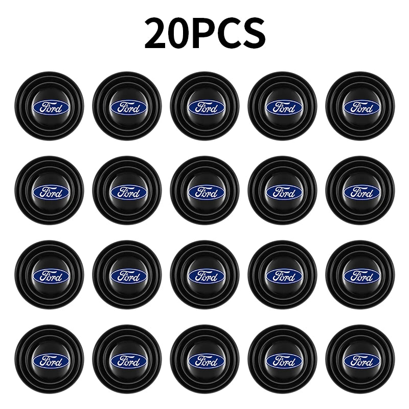 Car Door Shock Absorber Buffer Protective Stickers Soundproof Rubber Pads For Ford Ranger Focus Kuga Mustang Mondeo Fusion Esco