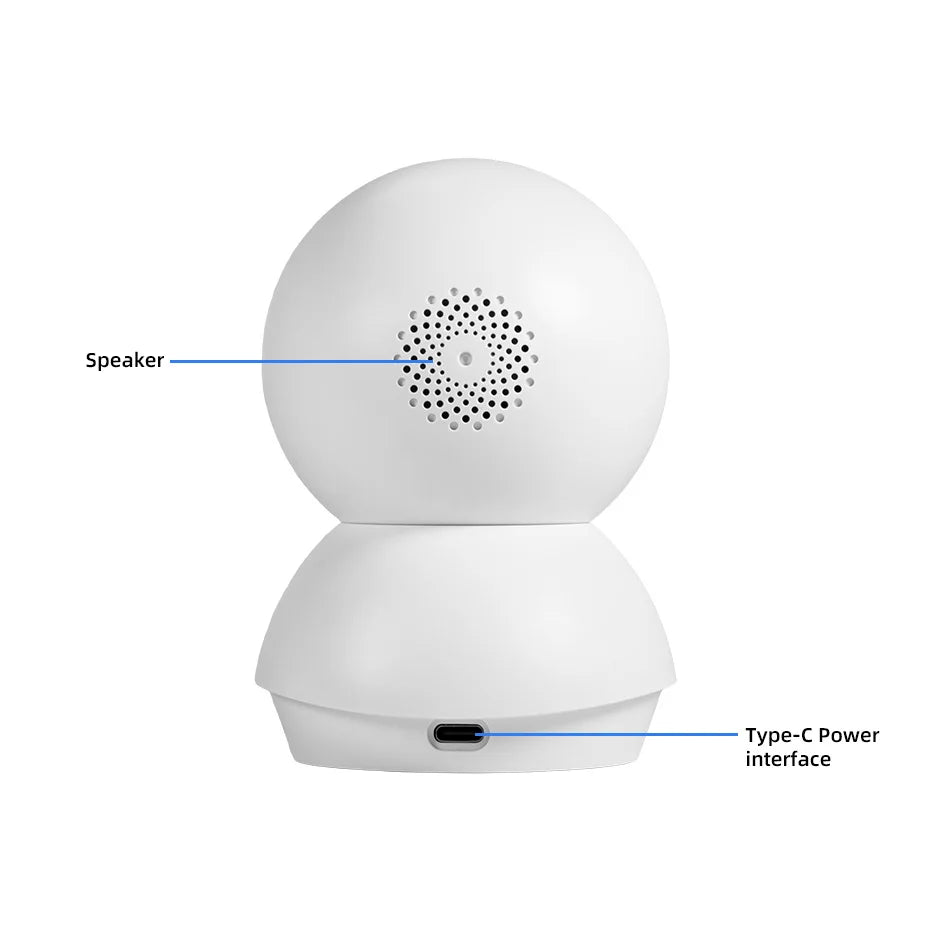 Fuers 4K 8MP IP Camera Indoor WiFi Wireless Surveillance works with Tuya Smart Home APP Auto Tracking CCTV Security Baby Monitor