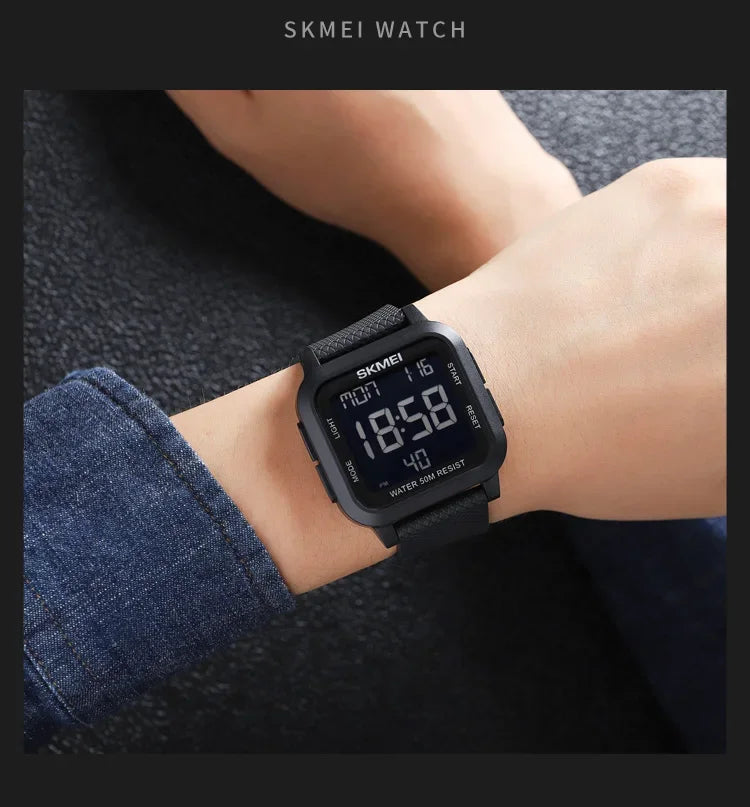 SKMEI 1894 Military Waterproof Mens Watches Electronic Shock Digital Watch For Men Sports Wristwatches 1841 Relogios Masculinos