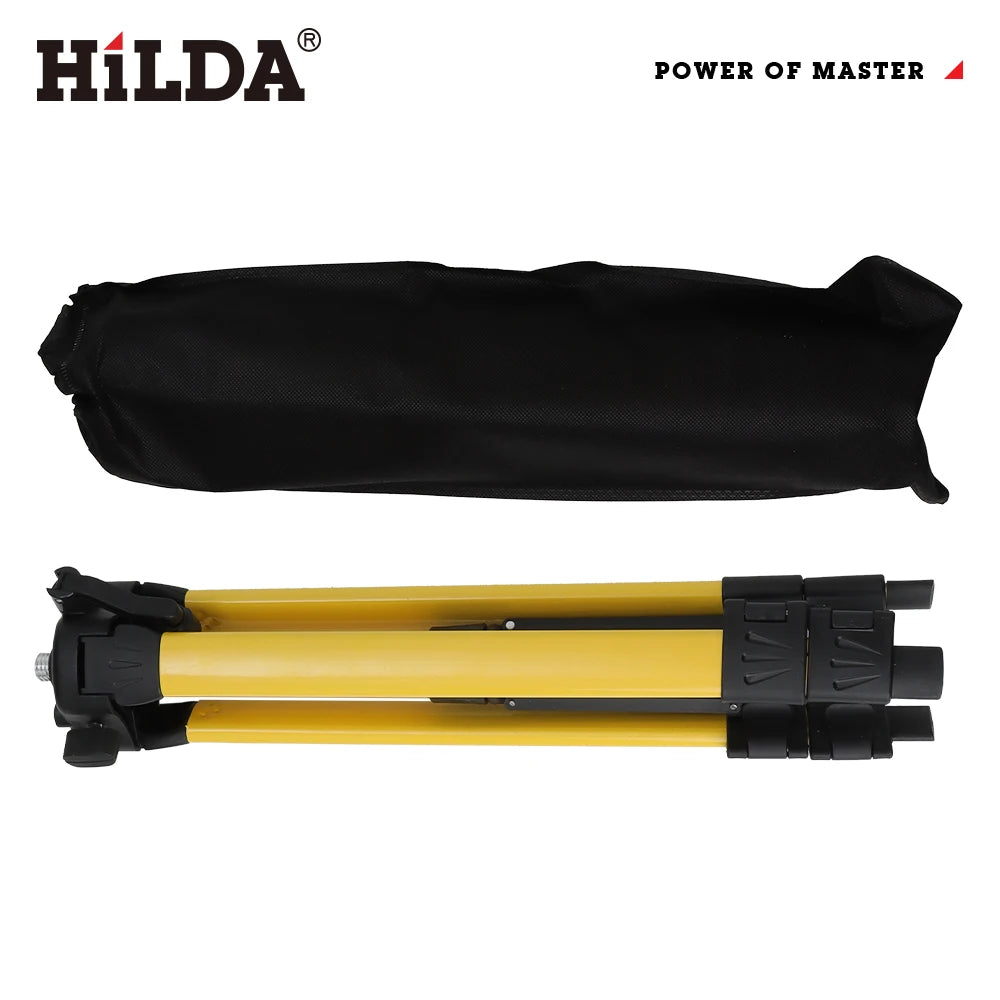 HILDA Laser Level Tripod 1.2M/1.5M 5/8 Inch Adjustable Height Thick Ferroalloy Tripod Laser Level Stand Base for Self Leveling