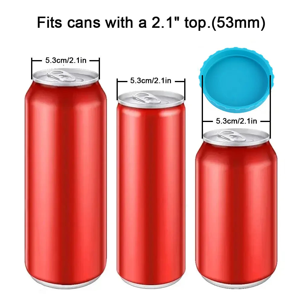 Silicone World Silicone Soda Can Lid Reusable Cans Stopper for Beer Drinks Juice Beverage Protecto Sealing Cover Coke Cans Lids