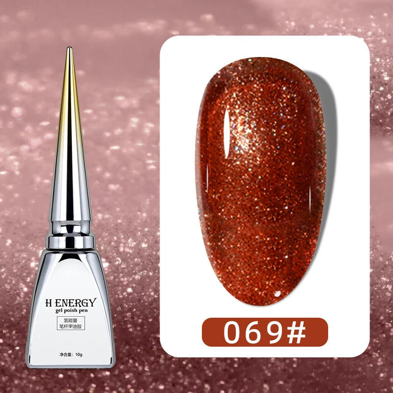 RS NAIL 15ml Gel Nail Polish Red Wine Cat Eye Glitter Gel Varnish Winter Color UV LED Nail Art Gel Lacquer 2021 Top