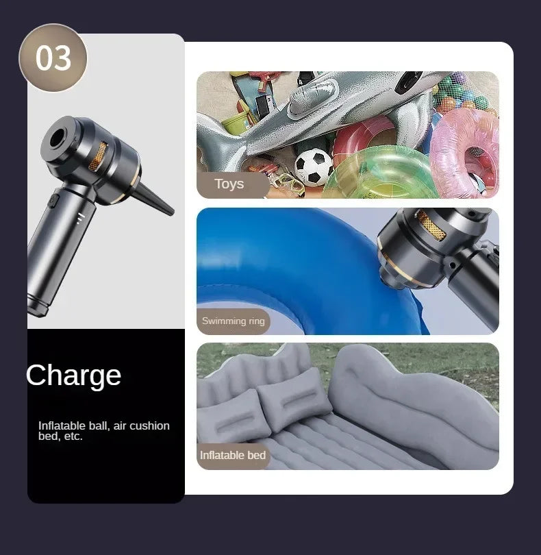 Mini Car Vacuum Cleaner Strong Scution Cordless 998000PA Powerful Wireless Car Cleaner HandHeld Portable Vacuum Cleaner for Car