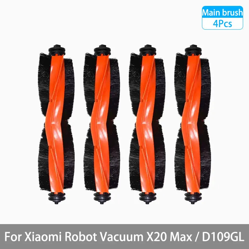 For Xiaomi Robot Vacuum X20 Max / D109GL Parts Accessories Main Brush Side Brush Hepa Filter Mop Cloth Dust Bag Replacement