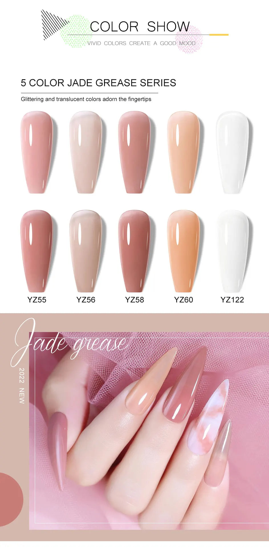 Clou Beaute 15ml HEMA TPO FREE Color Gel Nail Polish Nude Pink Red Green Collection Nail Gel Polish Glitter Soak Off UV LED Gel