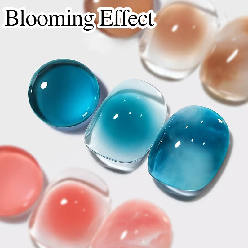 15ML Blooming Marble Gradient Gel Nail Polish Spreading Effect Watercolor Floral Print Nail Art Soak Off UV/LED Nail Varnish