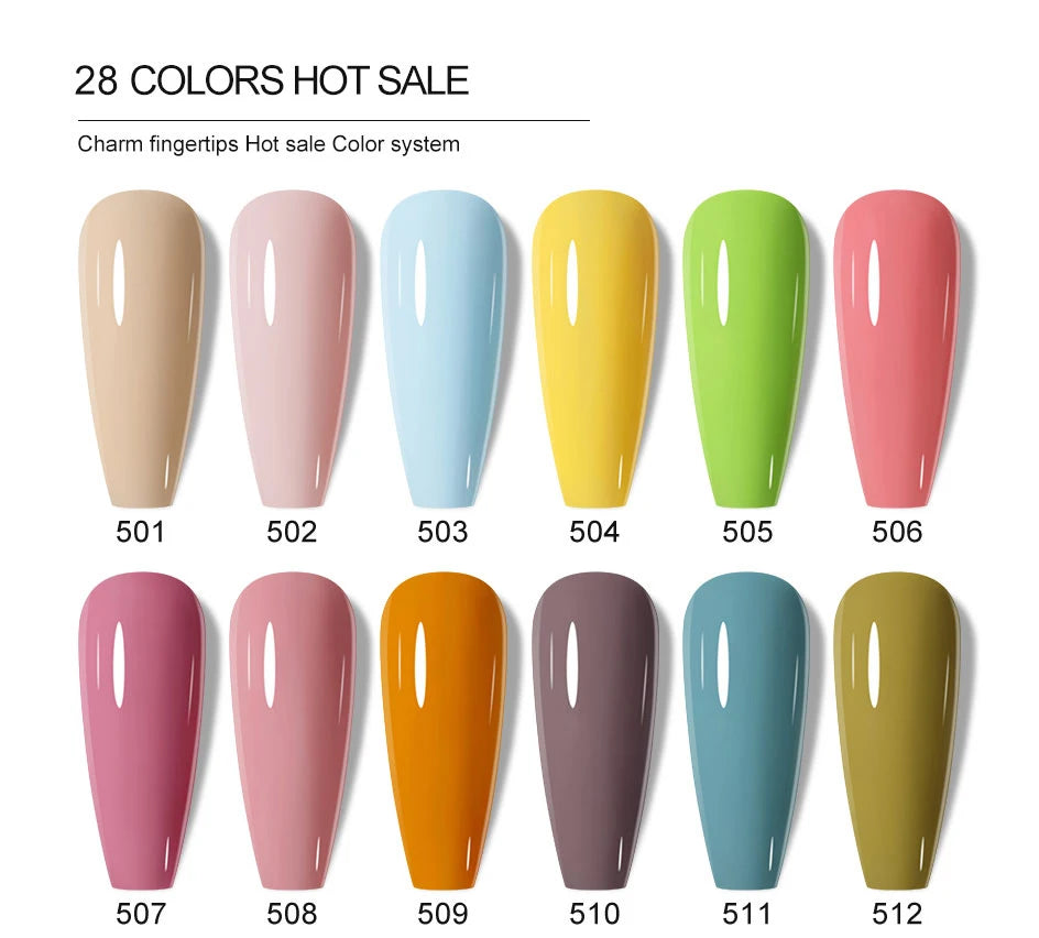 Clou Beaute 15ml HEMA TPO FREE Color Gel Nail Polish Nude Pink Red Green Collection Nail Gel Polish Glitter Soak Off UV LED Gel
