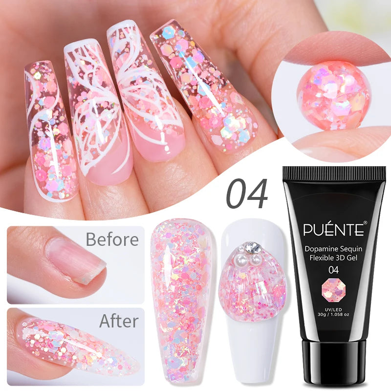 15ML Blooming Marble Gradient Gel Nail Polish Spreading Effect Watercolor Floral Print Nail Art Soak Off UV/LED Nail Varnish